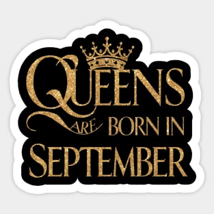 Queen Are Born In September Sticker